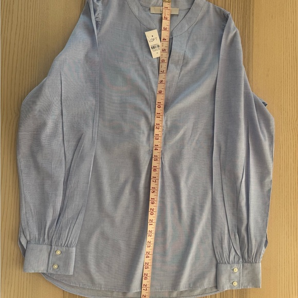 LOFT Blue Blouse - Picture 2 of 6